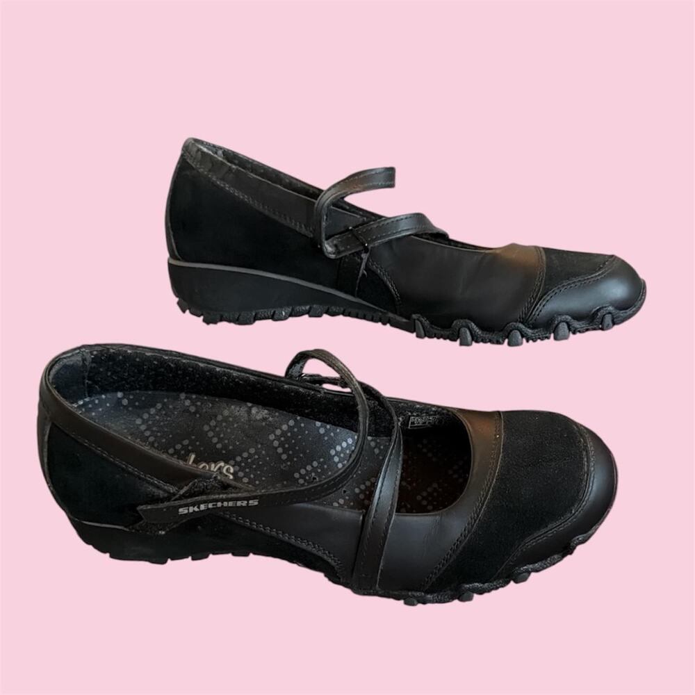 Y2K Black Skechers Mary Jane shoes